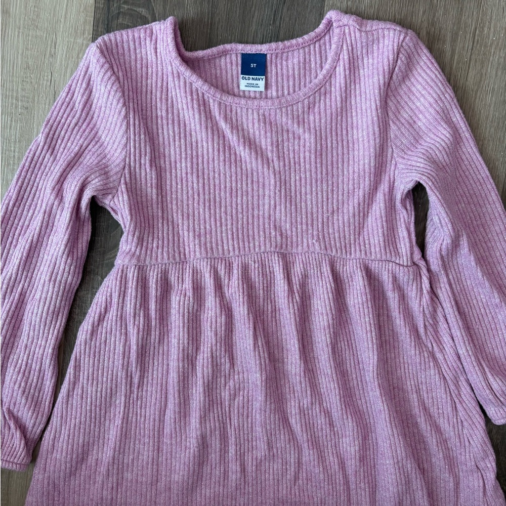 Old Navy Light Pink Ribbed Dress